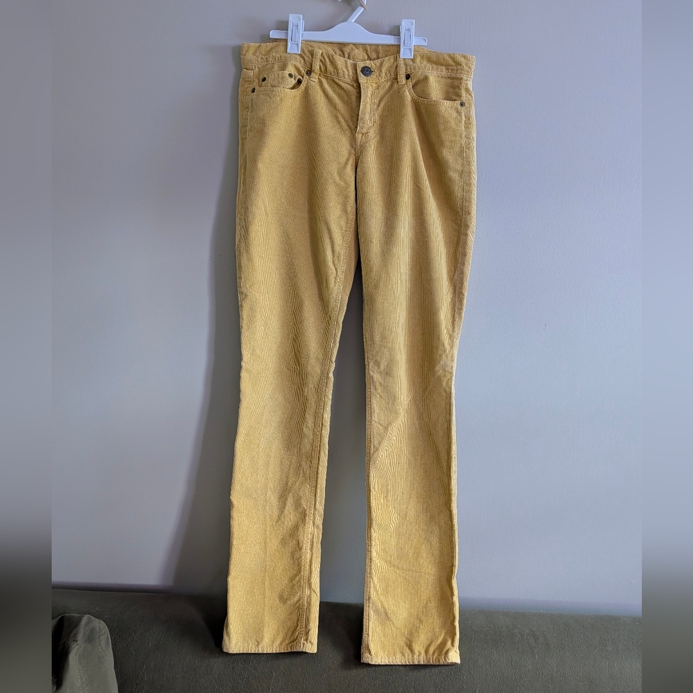 J. Crew Women's Straight Leg Jeans in Yellow